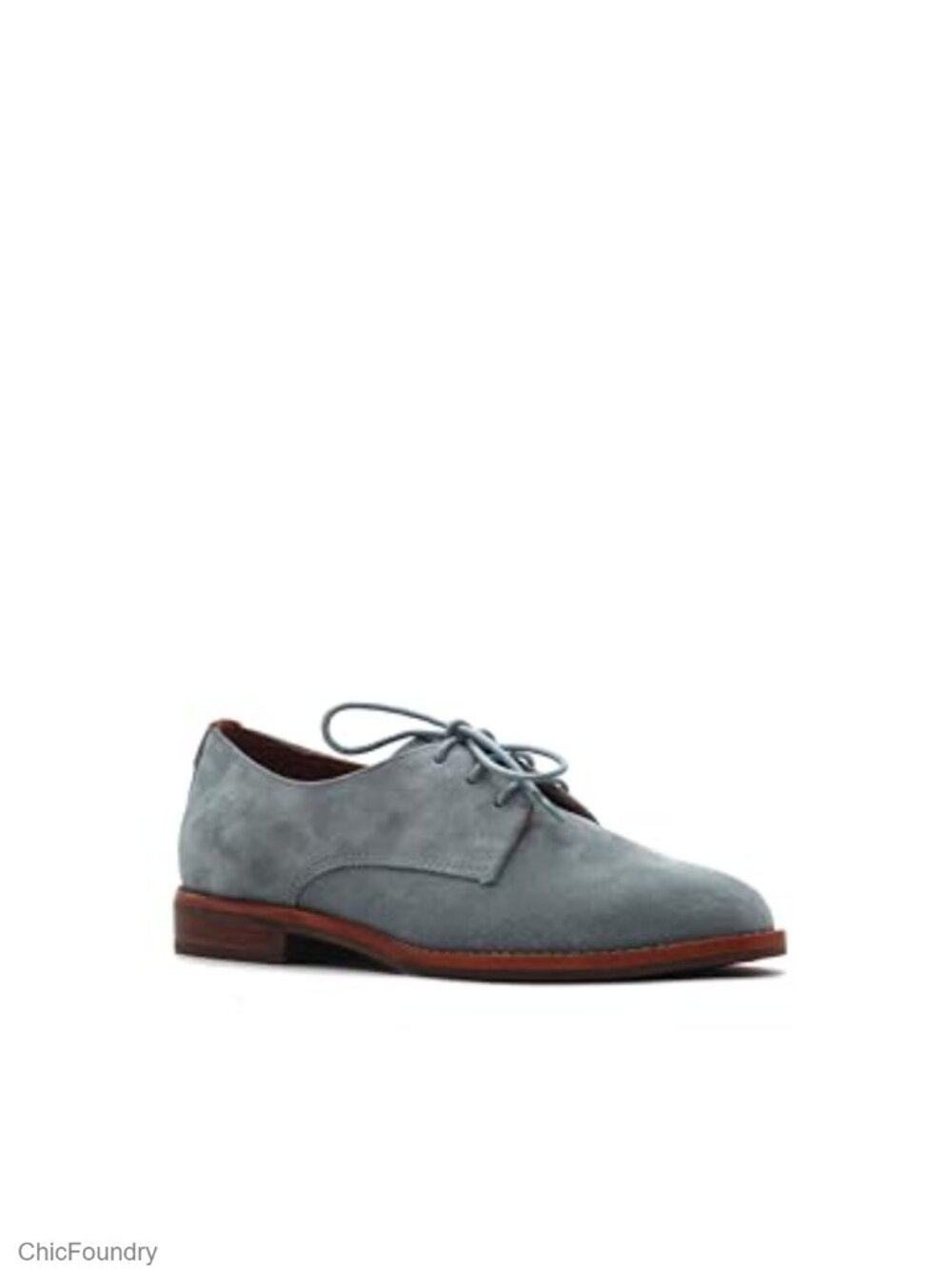 Women's Oxford Shoes Suede Lace-Up Block Heel Breathable Cushioned